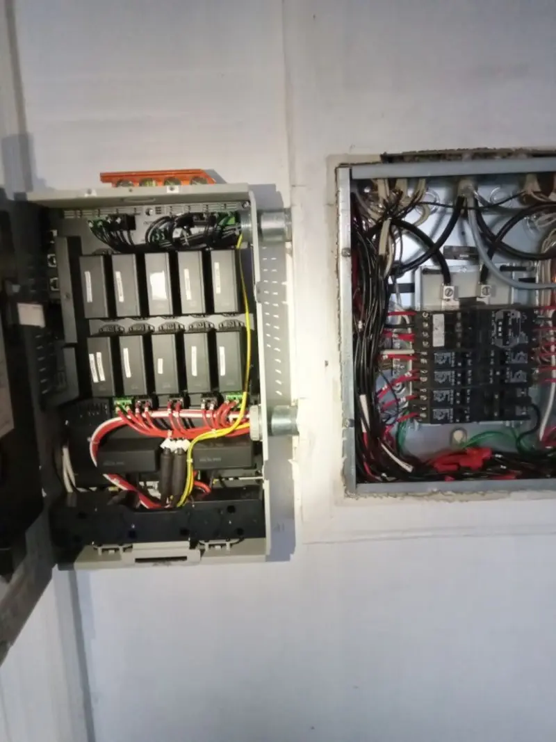 Electrical panel upgrade completed for Security Camera Wiring in Rolling Hills Estates